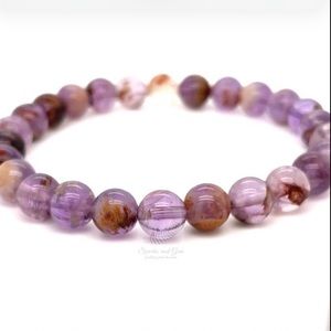 Purple Phantom Quartz Bracelet